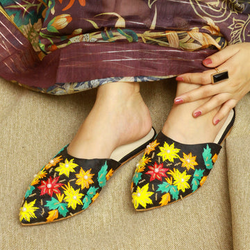 Chic Embroidered Mules – Where Style Meets Art For Women